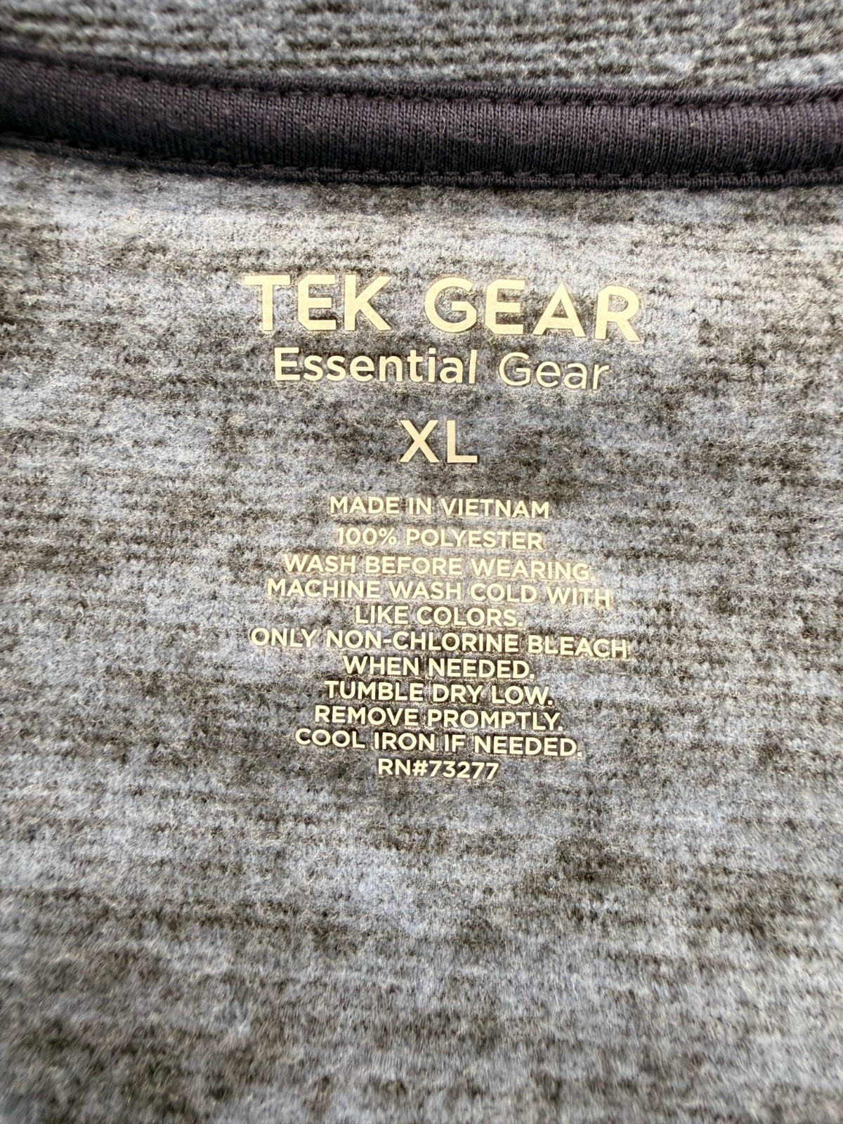 Tek Gear Heather Blue Mens Size XL Essential Gear Heavyweight Long Sleeve Shirt gallery