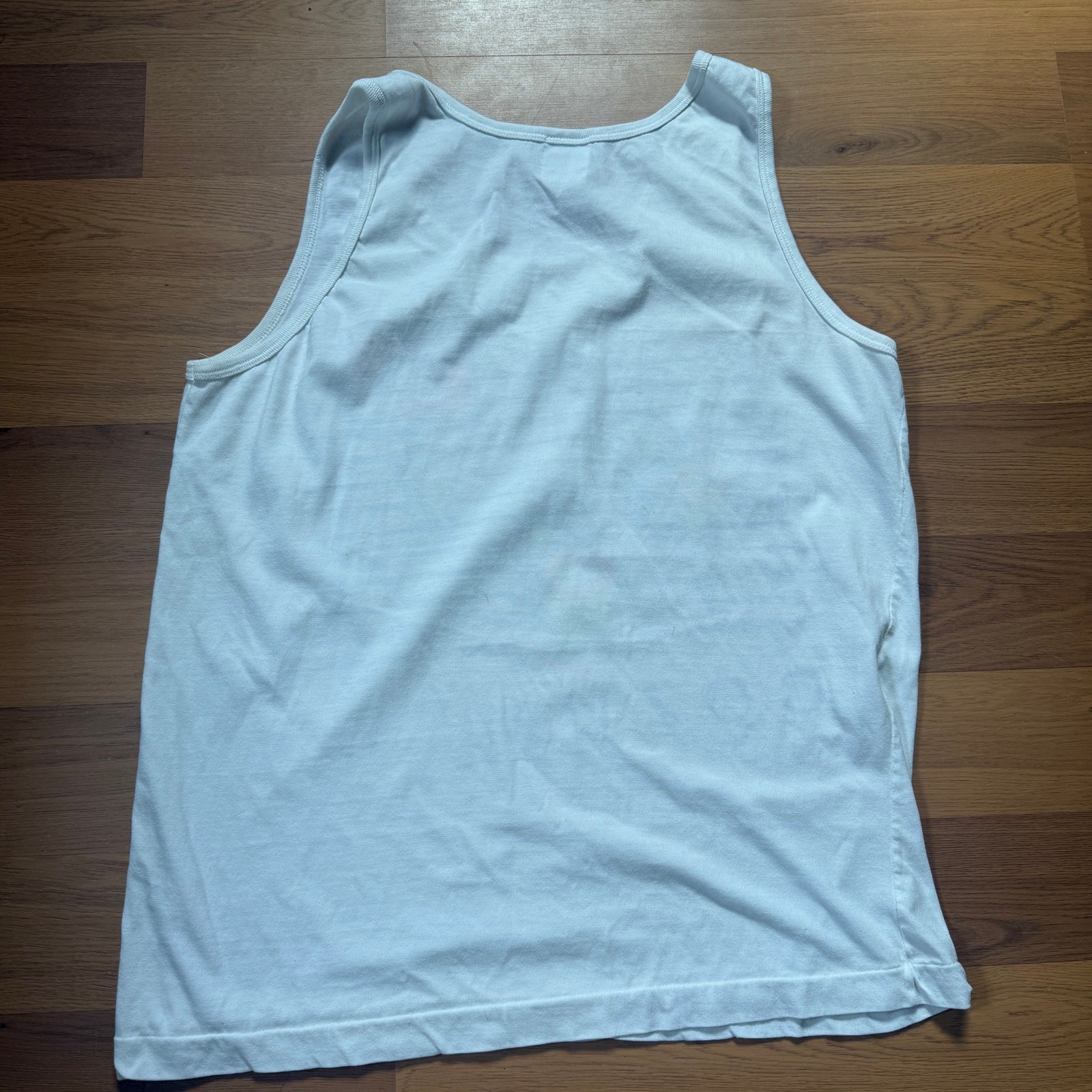 Vintage 90's Cozumel Mexico Scuba Club White Neon Fish Tank Top Shirt Sz Large gallery