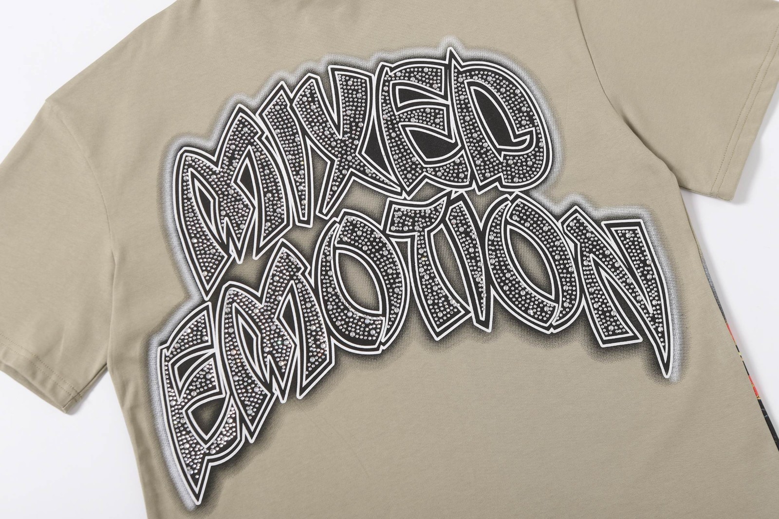 Mixed Emotio Graphic Tee Shirt Beige Short Sleeve S-M-L-XL gallery