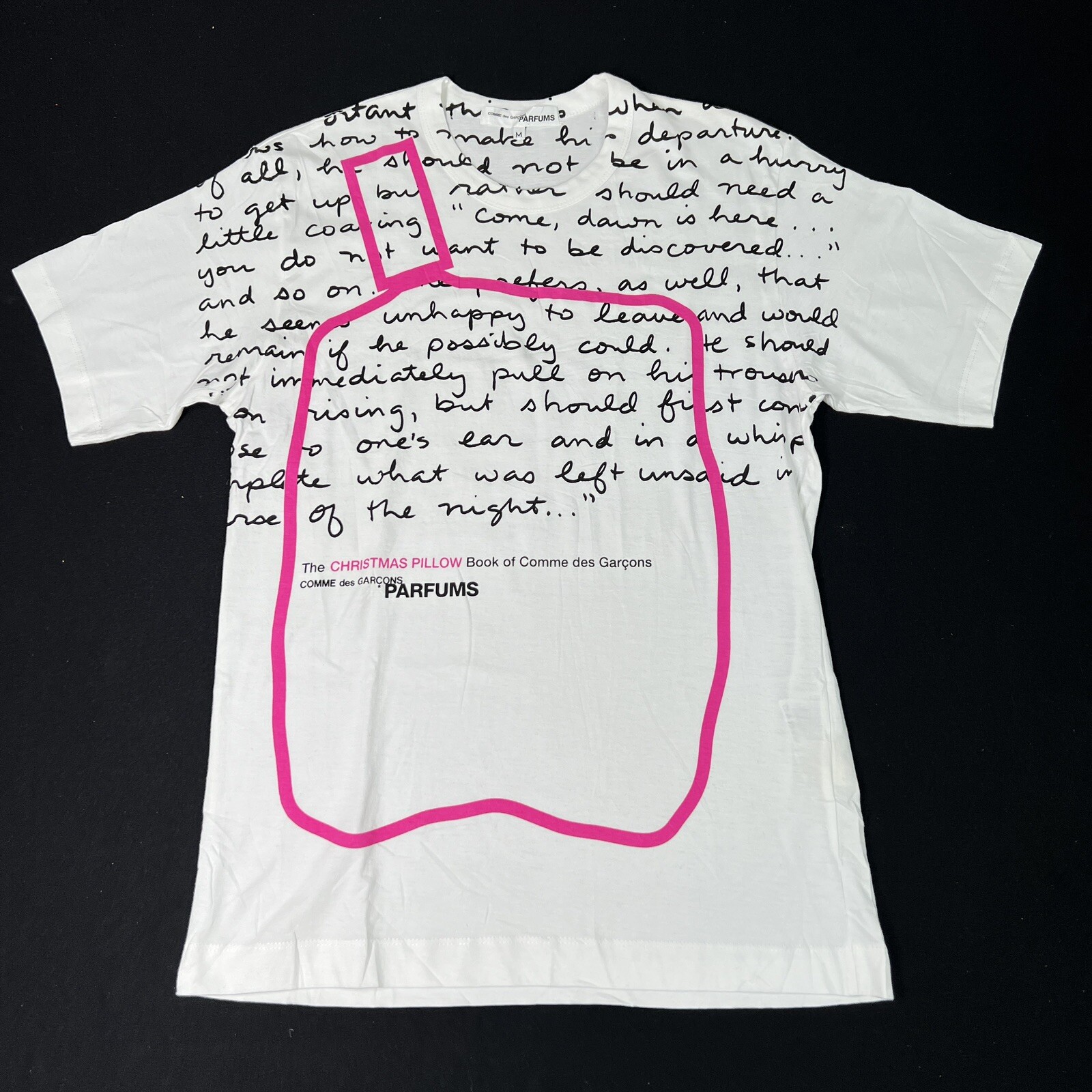 Vtg Comme Des Garcons Parfums White Shirt Mens Size M NWOT