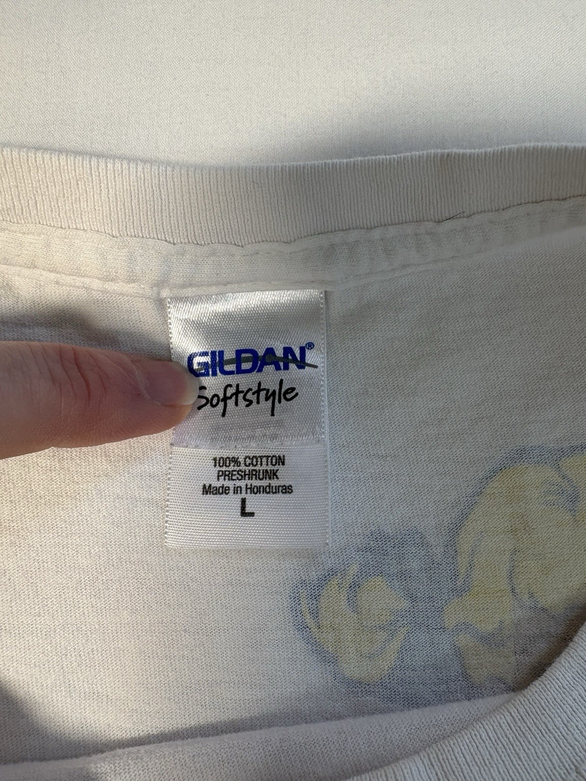 Coppertone Logo Sunscreen Lotion White Tee Shirt Retro 90s Gilden Size L Vintage gallery