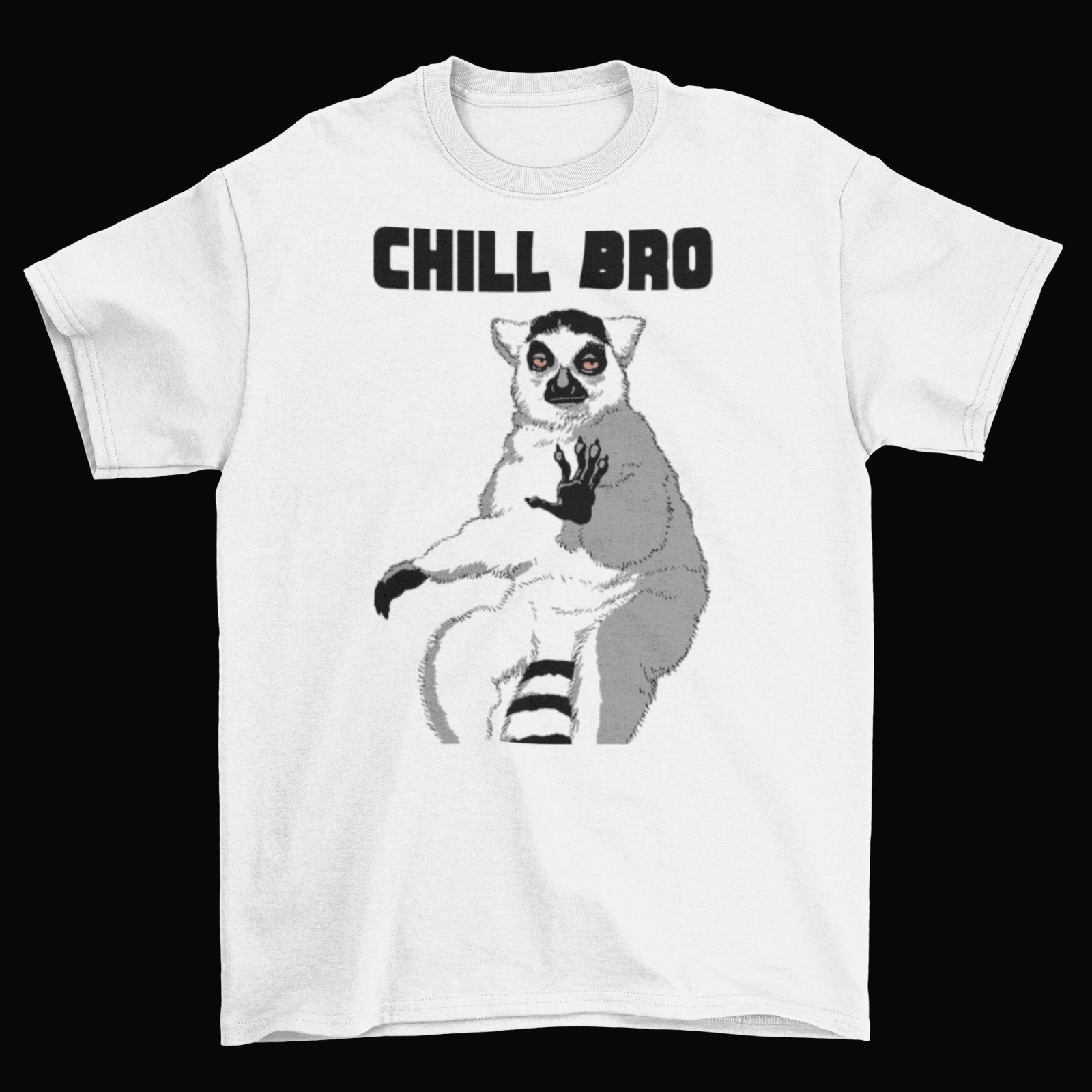Chill Bro Lemur T-Shirt Unisex Adult Cotton Sizes Madagascar Kig Julien Animal gallery