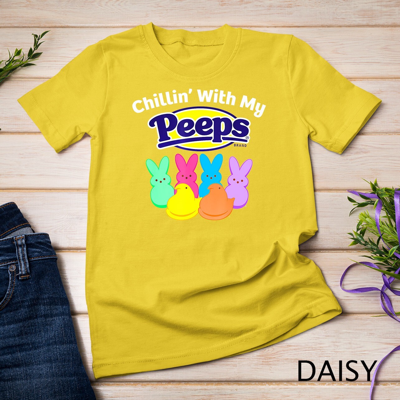 Peeps Easter Chillin' With My Peeps T-Shirt Unisex T-shirt gallery