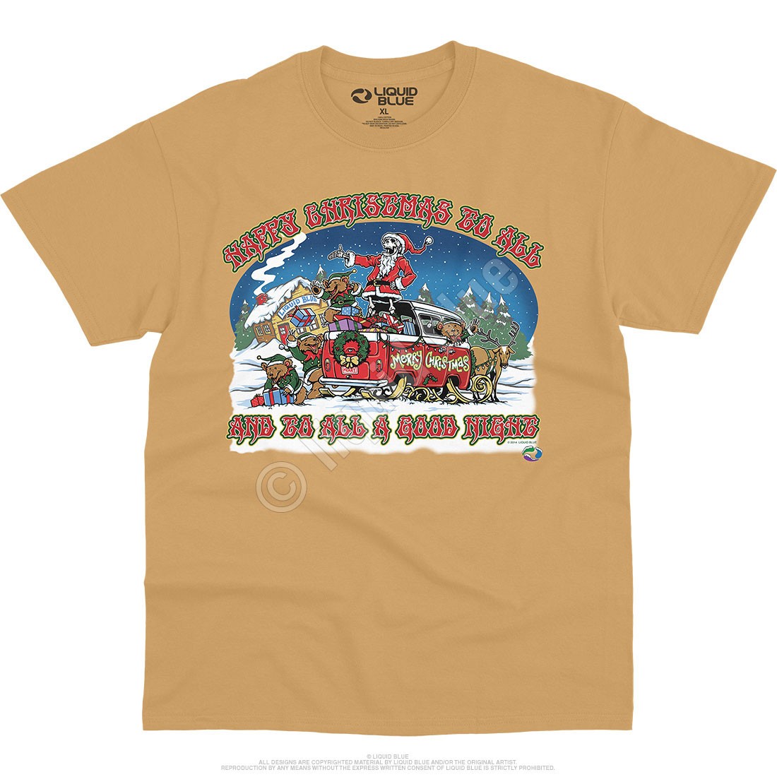 Happy Christmas T-Shirt Liquid Blue gallery