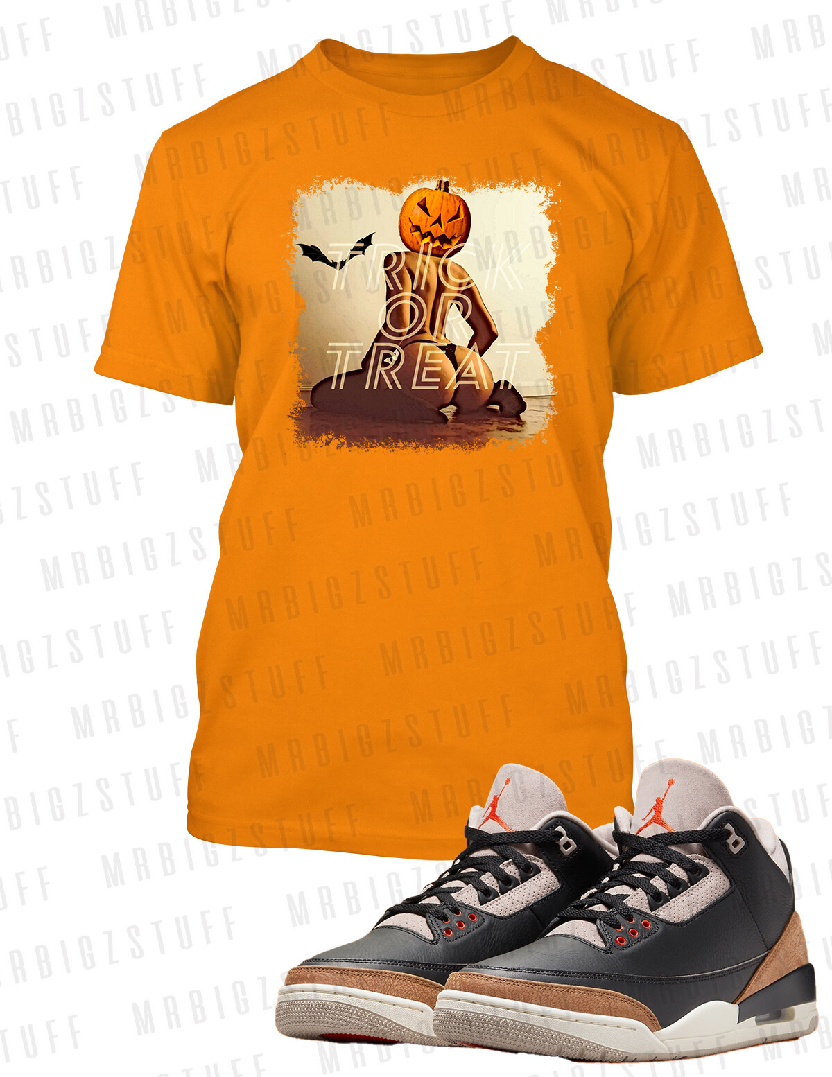 Halloween Sexy Graphic Sneaker Tee Shirt To Match J3 Desert Elephant Big Tall Sm gallery