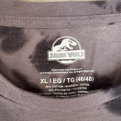 Jurassic World Gray Dinosaur Eye Graphic Tee Short Sleeve T-Shirt Men’s L
