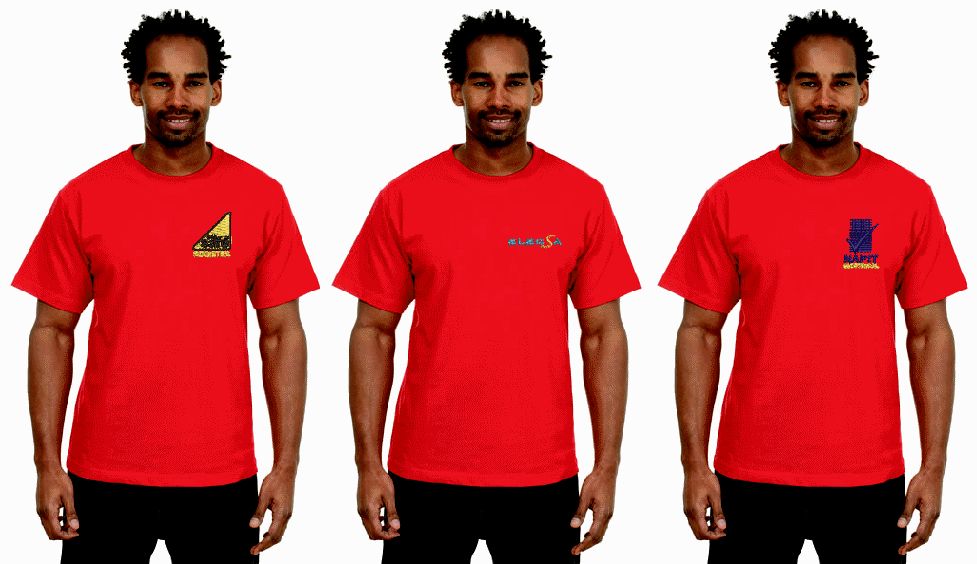 T-Shirt (3 pack) Cooltex Sports Style. 100% Polyester. FREE FULL COLOUR LOGO