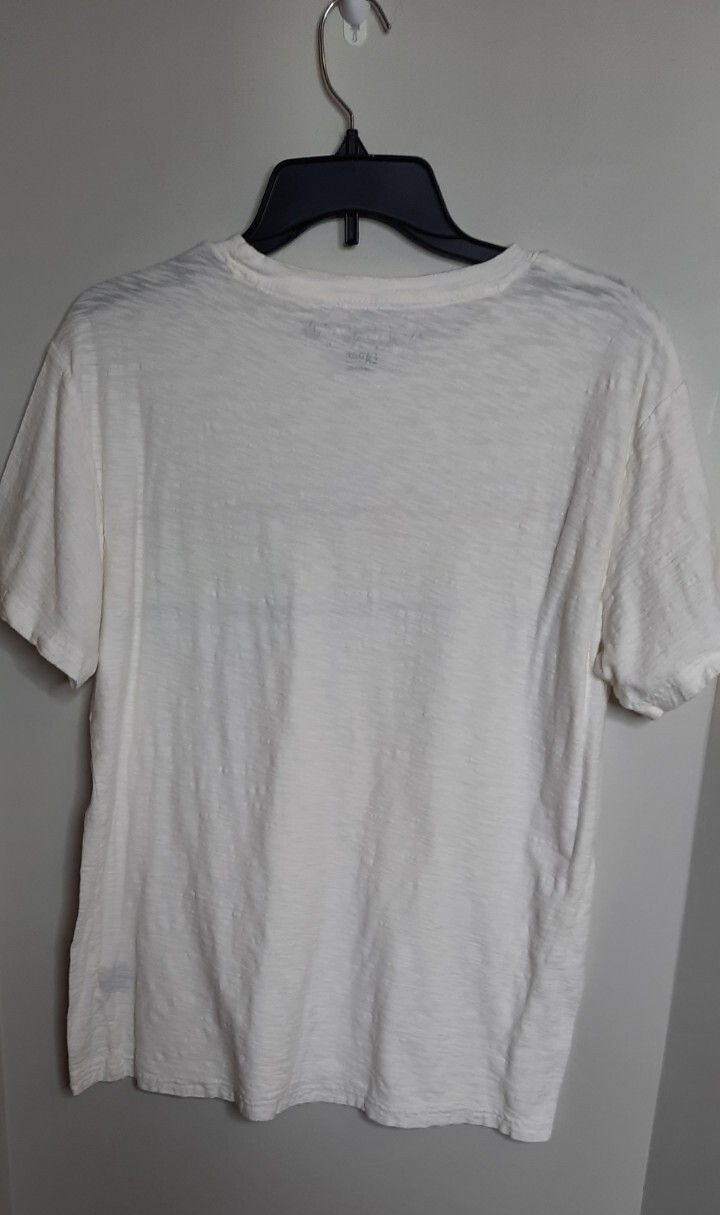 Allegiant True To Form Mens Crew Neck T Shirt Pocket Tee Size L White Beachy gallery