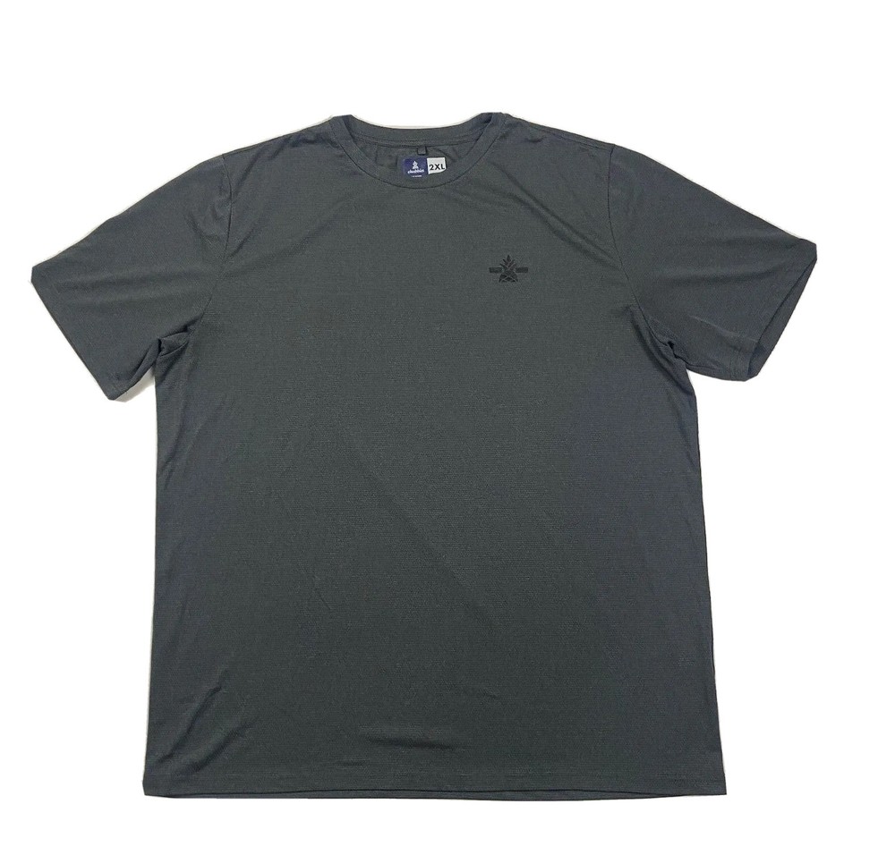 Chubbies Mens Short Sleeve Dark Grey Recycled Polyester Logo Shirt Size 2XL