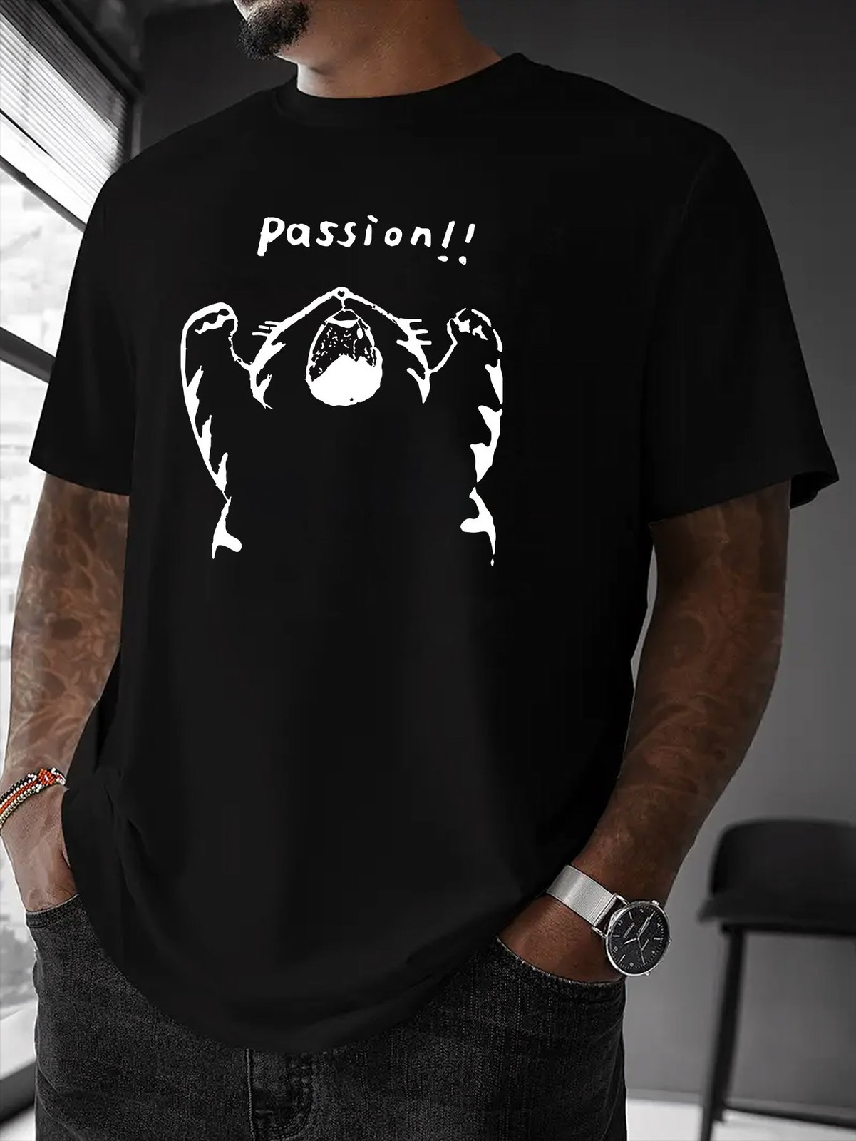 Men's Graphic Print T-Shirt Casual Street Style, Unisex , Soft , Summer Casual √ gallery