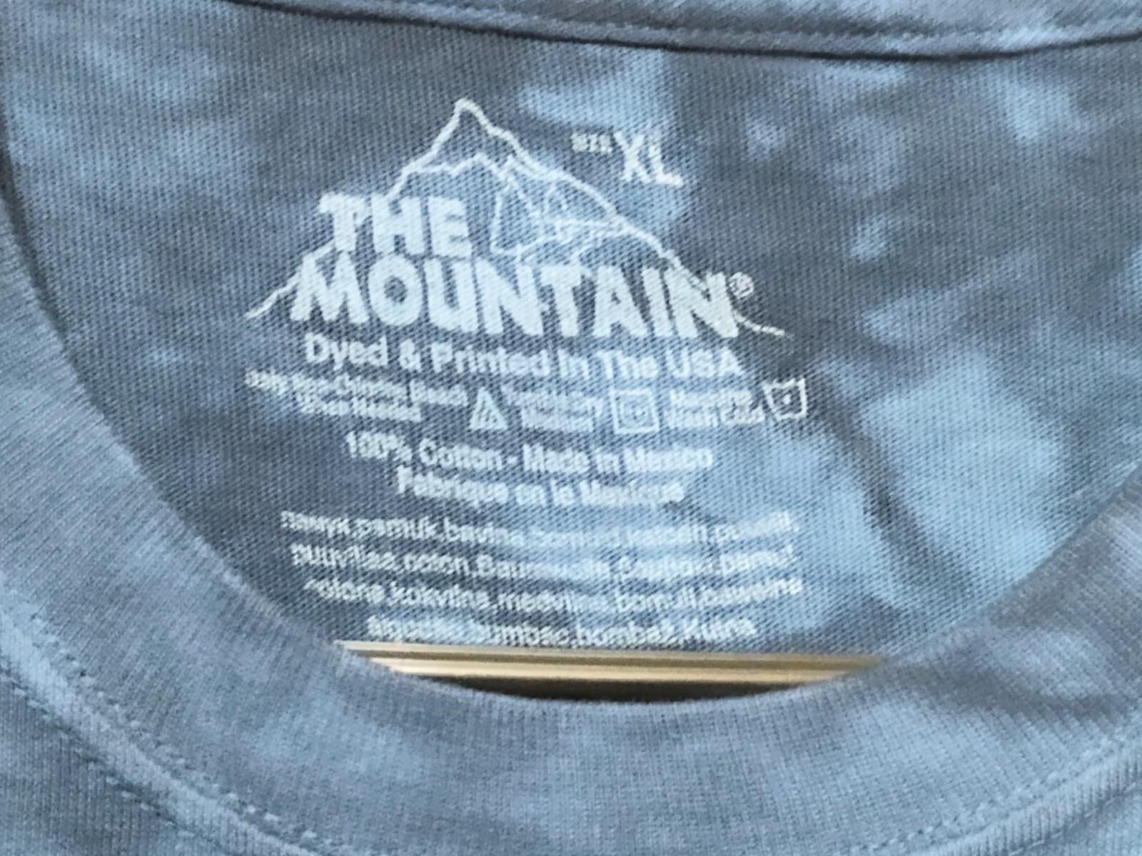 The Mountain T Shirt Men's Blue American Flag Eagle Retired Logo XL #563 NWOT gallery