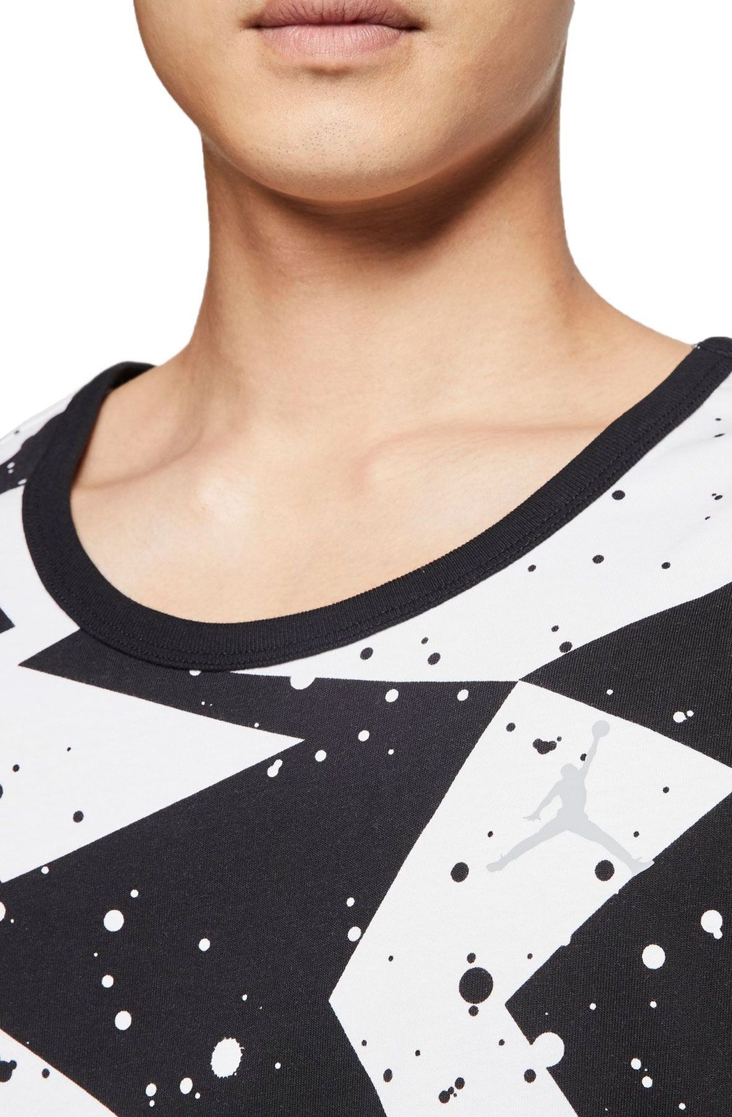 JORDAN PRINTED POOLSIDE TANK TOP MEN SIZE SMALL TO XL BLACK WHITE COMFORT STYLE gallery