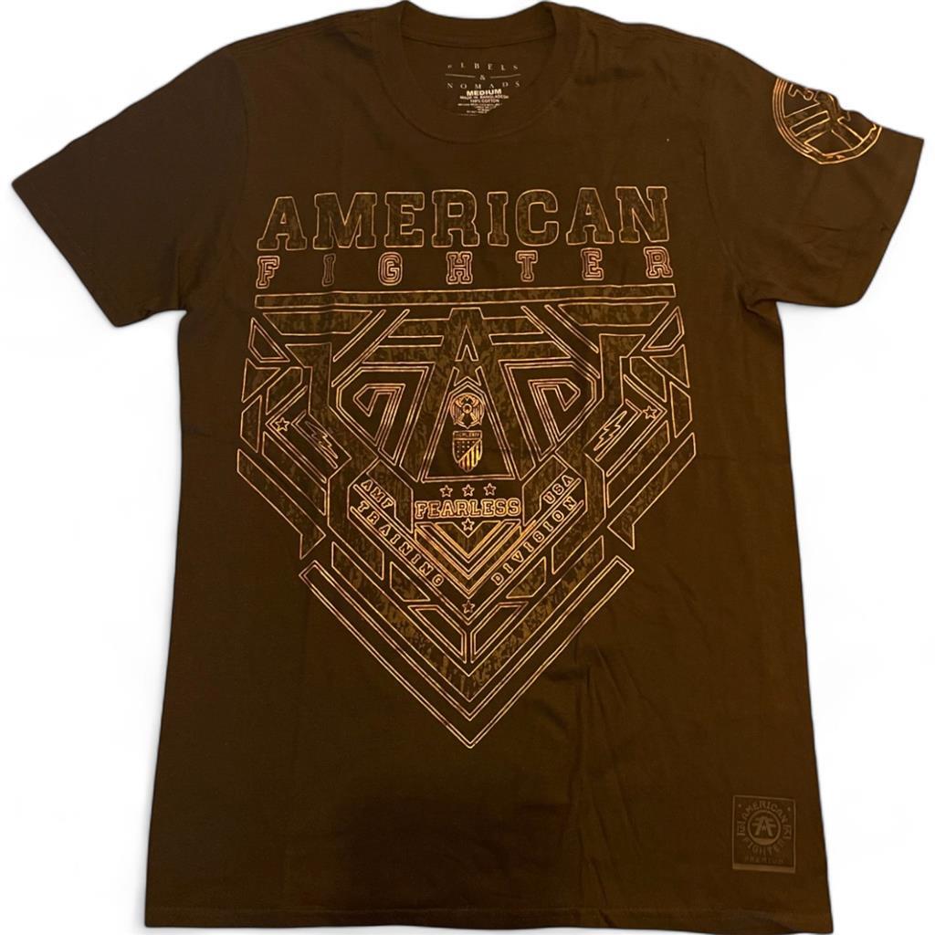New Men's American Fighter Premium Athletic MMA Black T-Shirt XS-4XL gallery