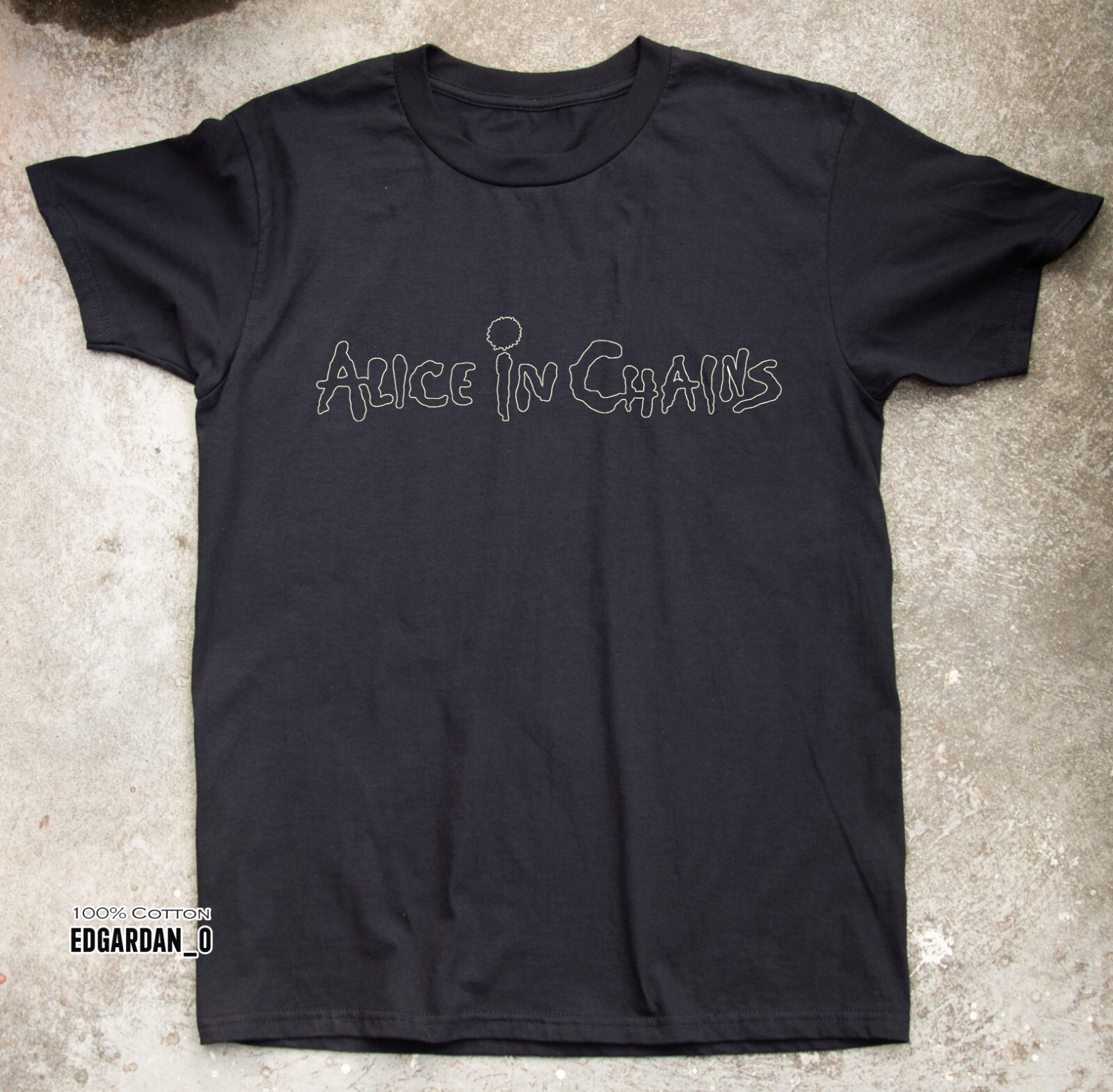 Alice In Chains Classic Logo Rock Band Black Unisex T-shirt Size S-5XL gallery