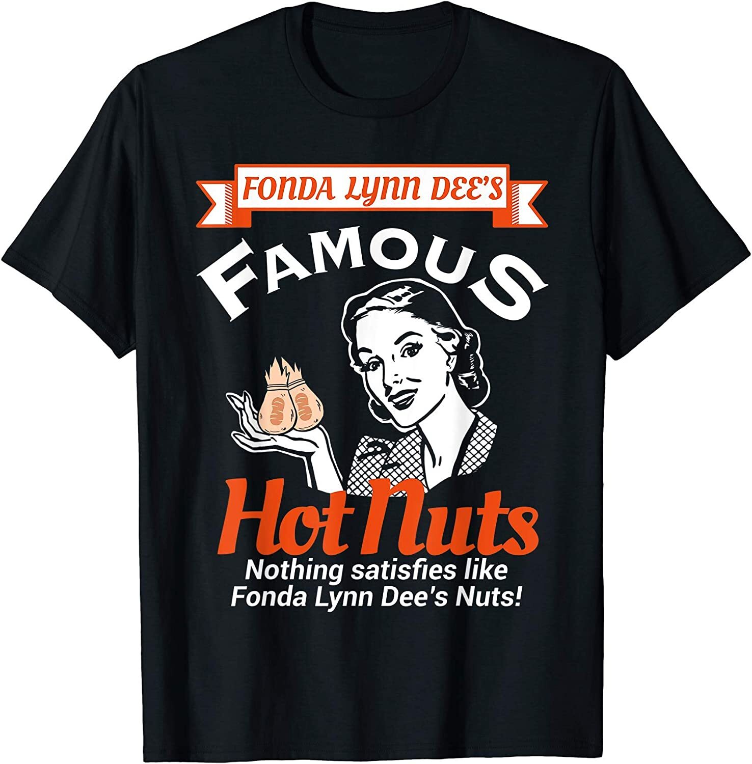 Dees Nuts Satisfies Funny Adult Humor Jokes T-Shirt-100% Cotton gallery