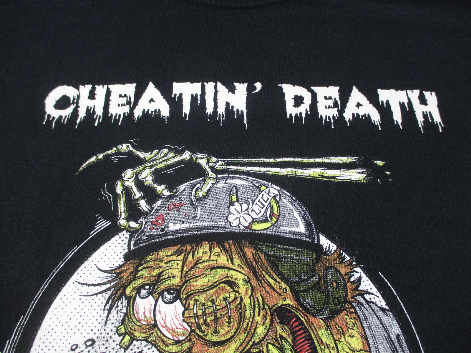 Cheatin' Death Shirt Mens XL Black Gildan Hijinx Apparel Horror Graphic Tee gallery