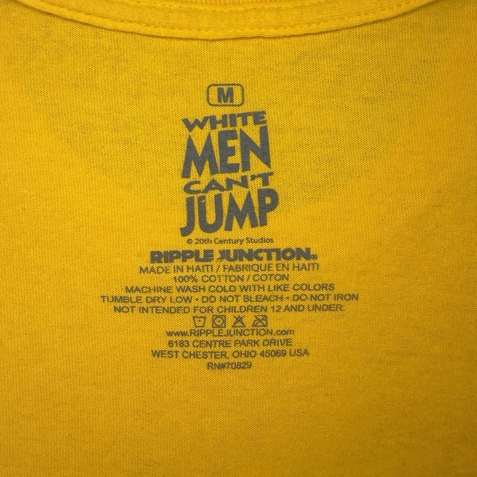 WHITE MEN CAN'T JUMP Ripple Junction Cotton T-Shirt Men's Size Medium gallery