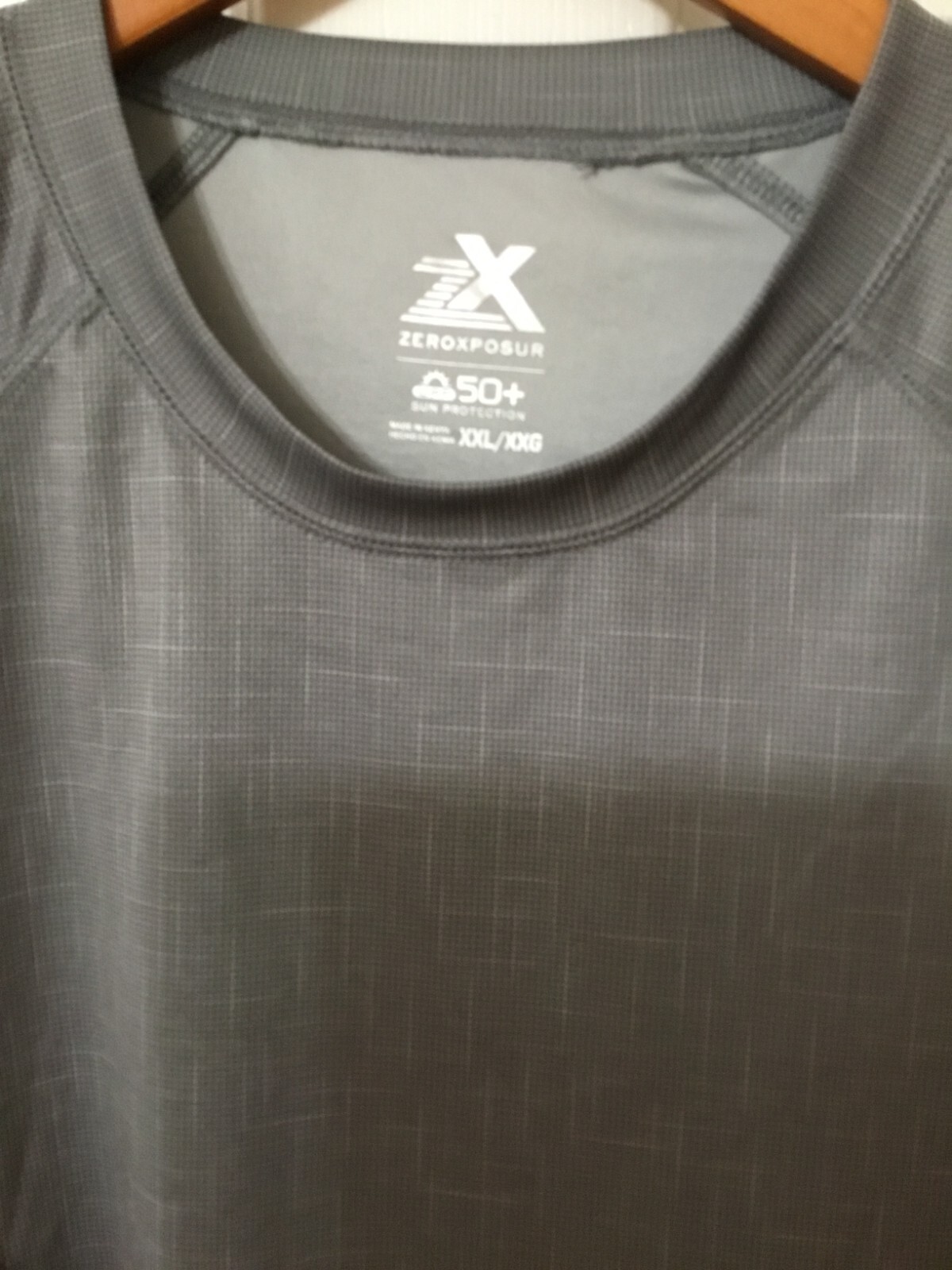 Zeroxposur Men's Tee Shirt Short Sleeves UPF 50+ Sun Protection Size XXL Gray gallery