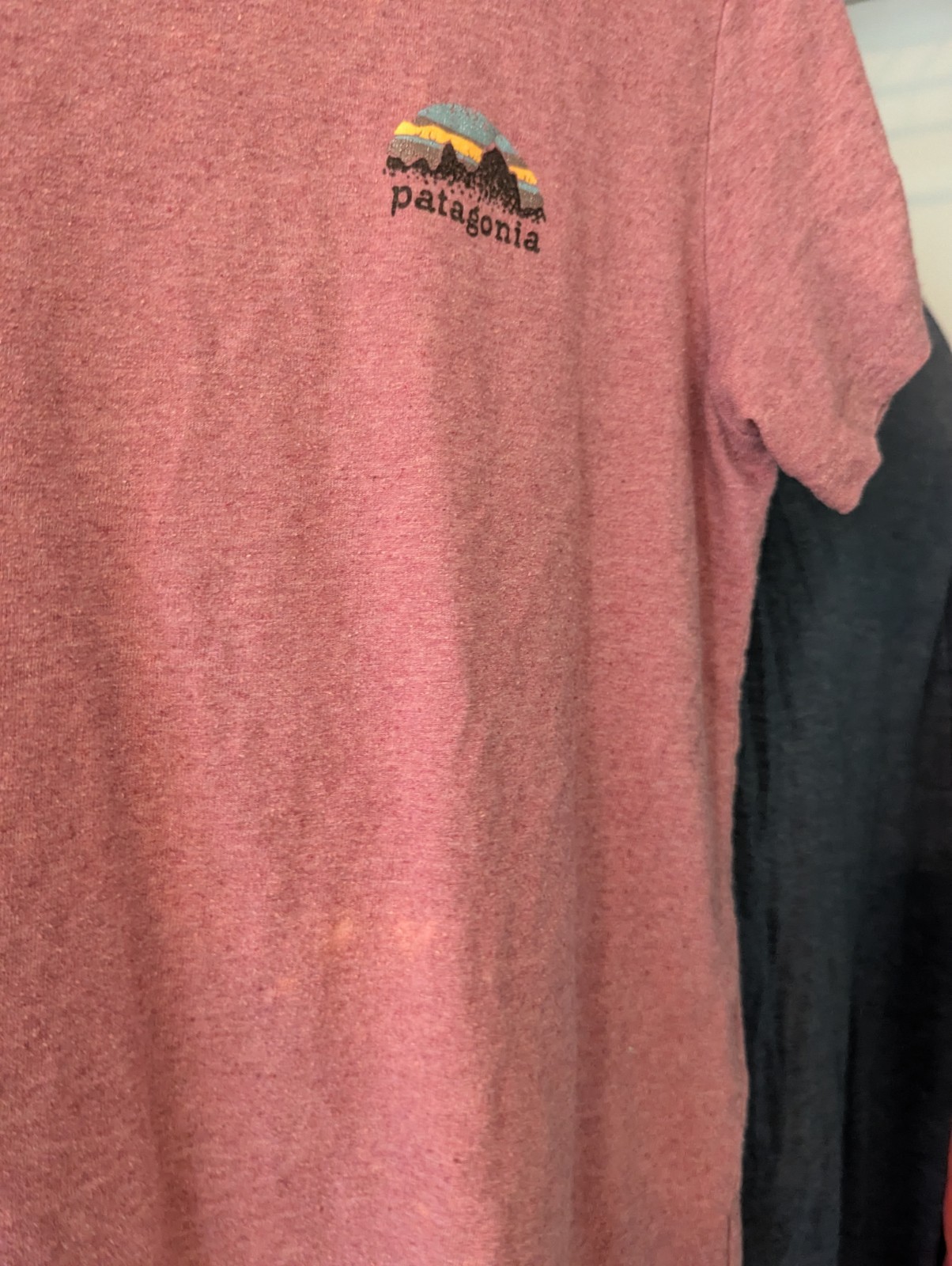 Patagonia Responsibili-Tee Women's M Pink Crew Neck Short Sleeve Logo T-Shirt gallery