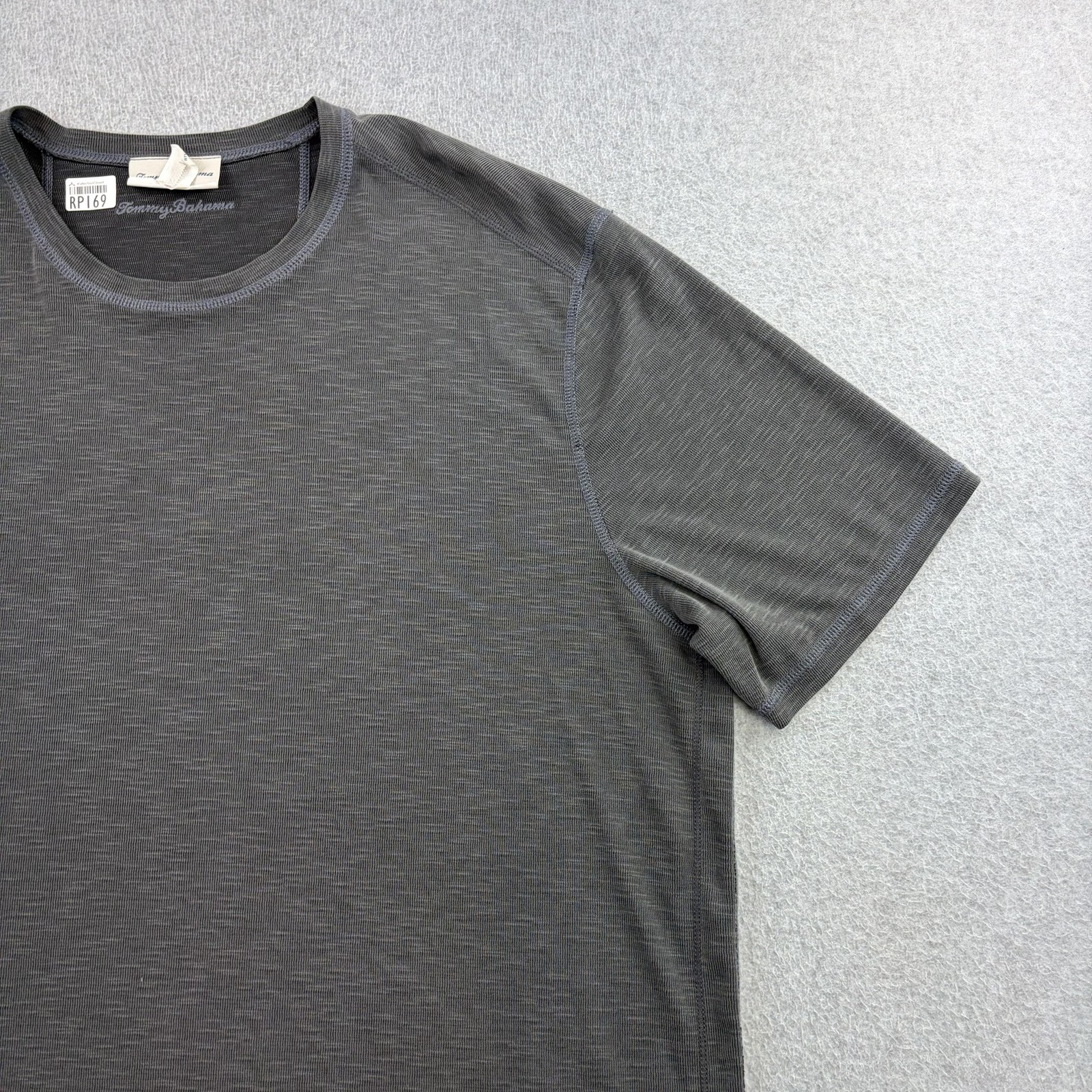 Tommy Bahama Shirt Mens 2XL Gray Reversible Short Sleeve Crewneck Casual Adult gallery