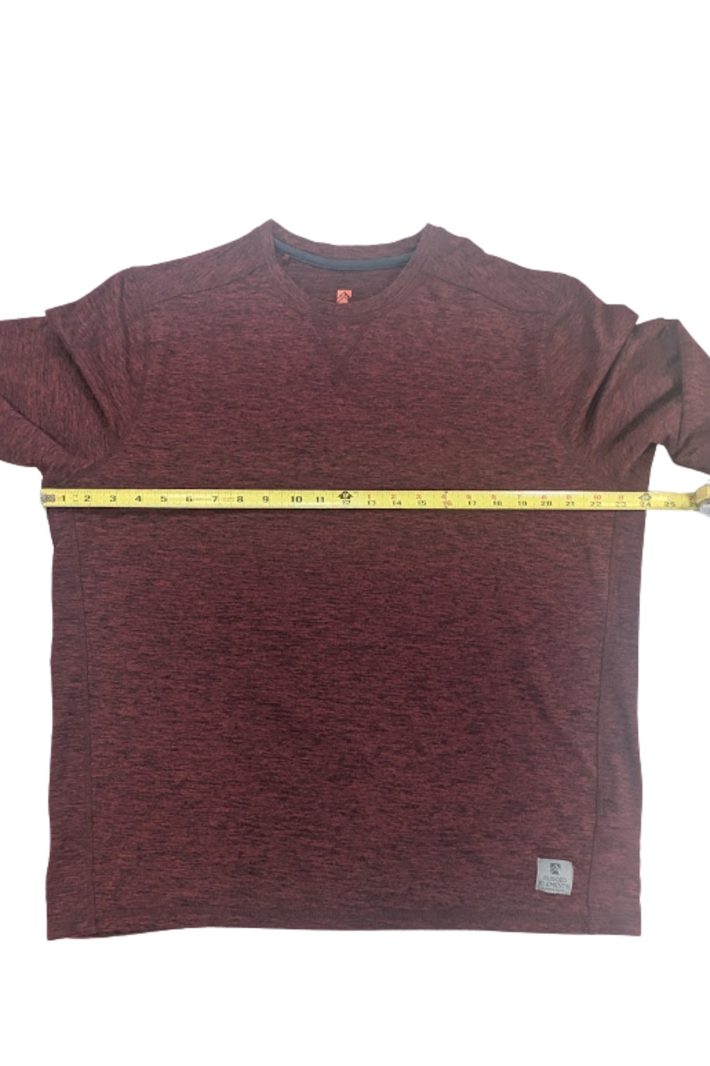 Rugged Elements Heather Burgundy Performance Shirt Men's Large Outdoor Workout gallery
