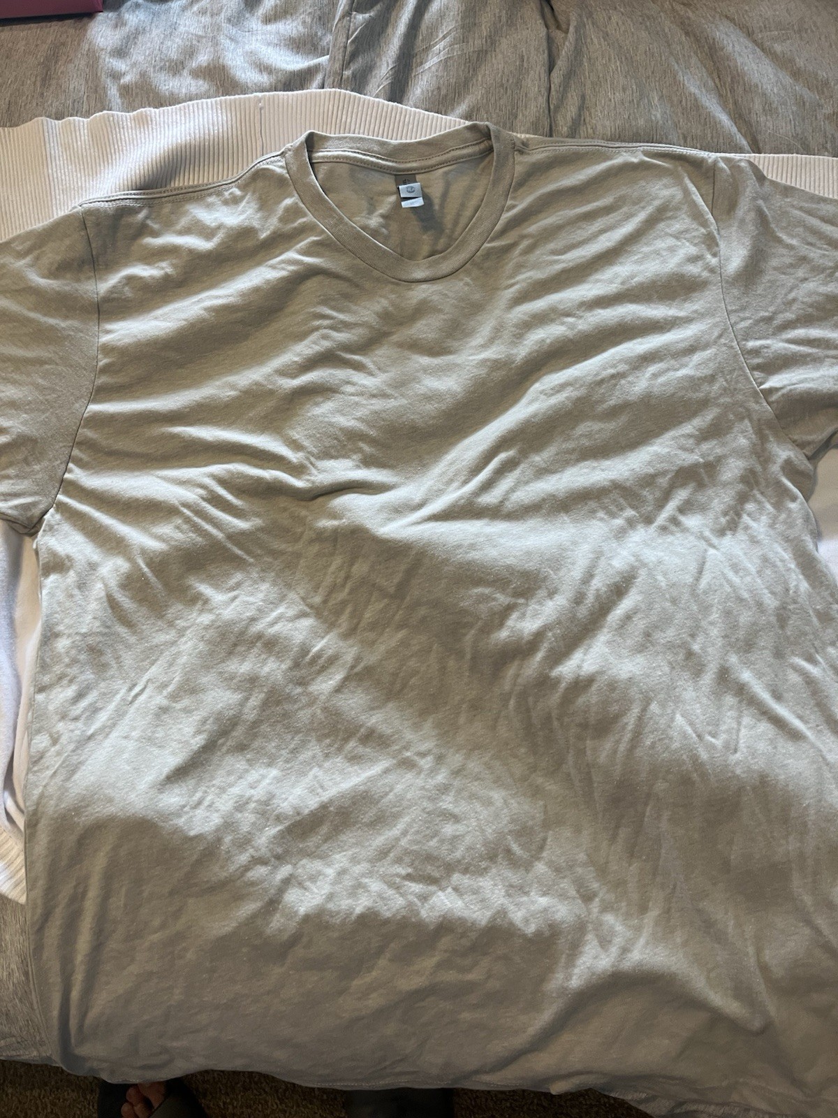 NEXT LEVEL APPAREL Men’s Short Sleeve T-shirt - XL - Brand New - Stone Color gallery