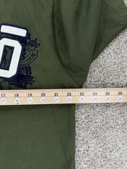 Vintage Ecko Unltd. Felt Letter Tee Men’s L Green Rhino Downrock Power Moves Y2K