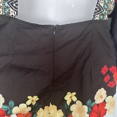 CRB Womens Backless V-Neck Floral Print Shorts Jumpsuit Romper S NEW