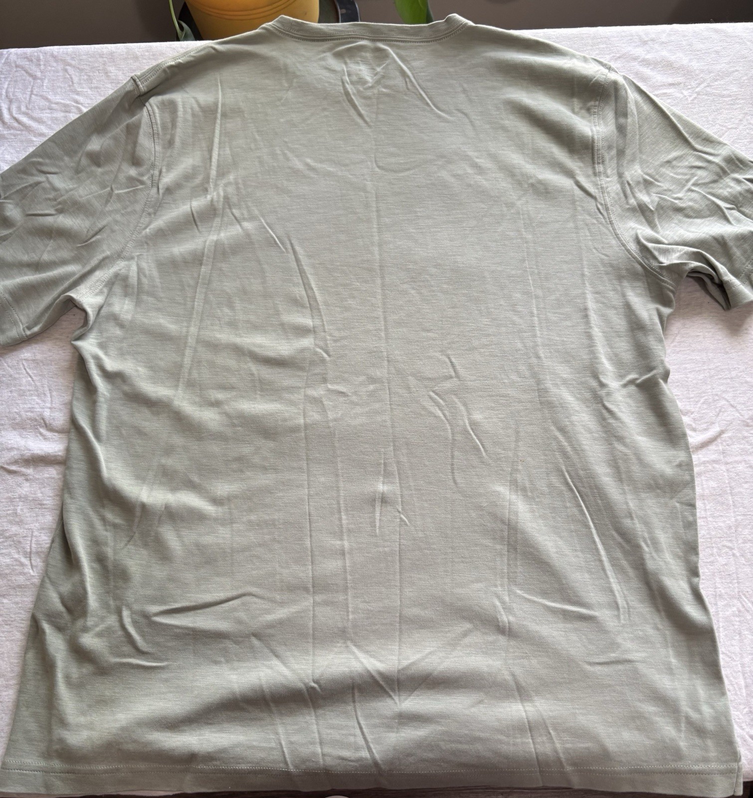 Kirkland Signature Mens Pima Cotton Slub Tee 2XL Olive Shade Green Crew SS gallery