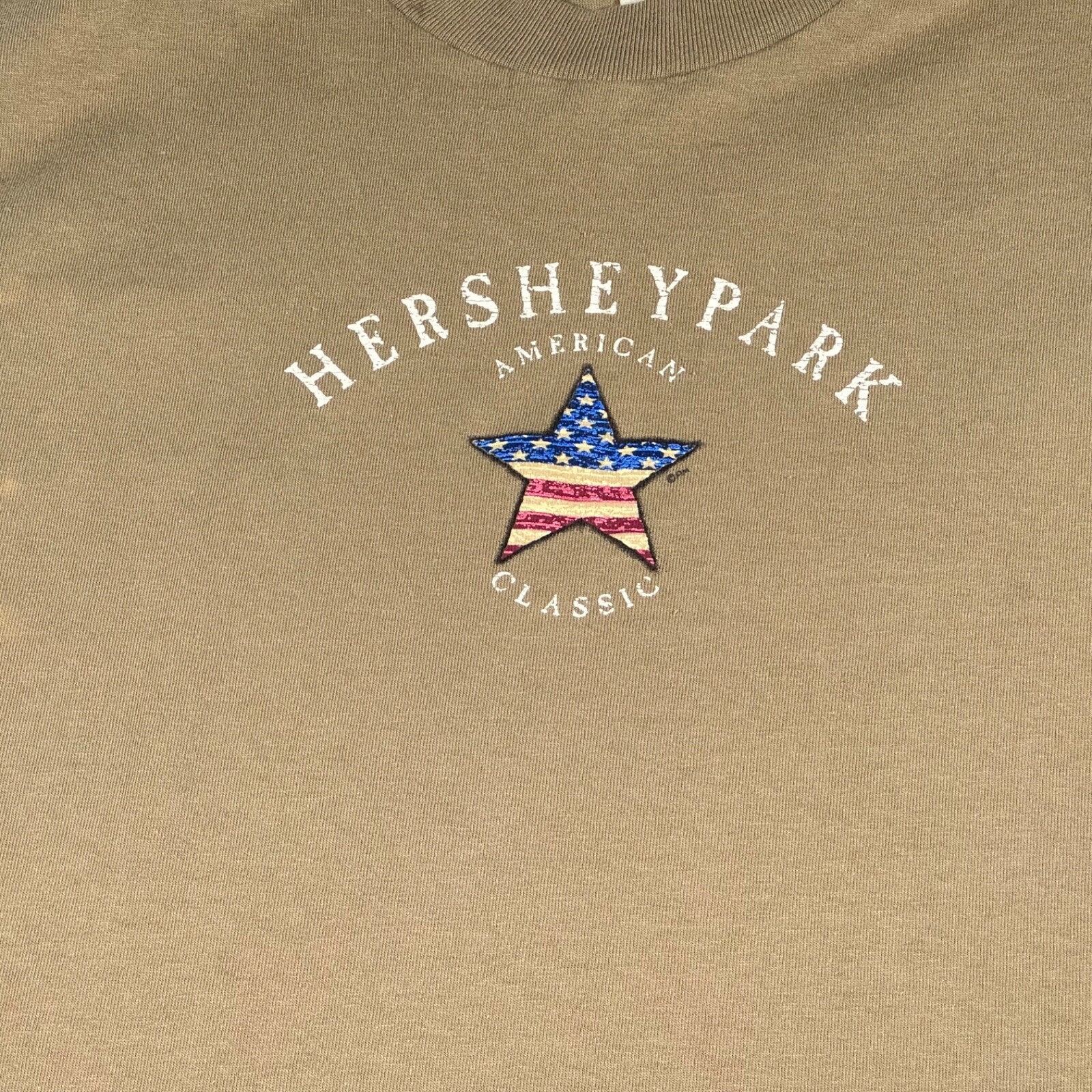 Vintage Hershey Park Shirt Adult Small Brown Single Stitch Attraction Mens 90s gallery