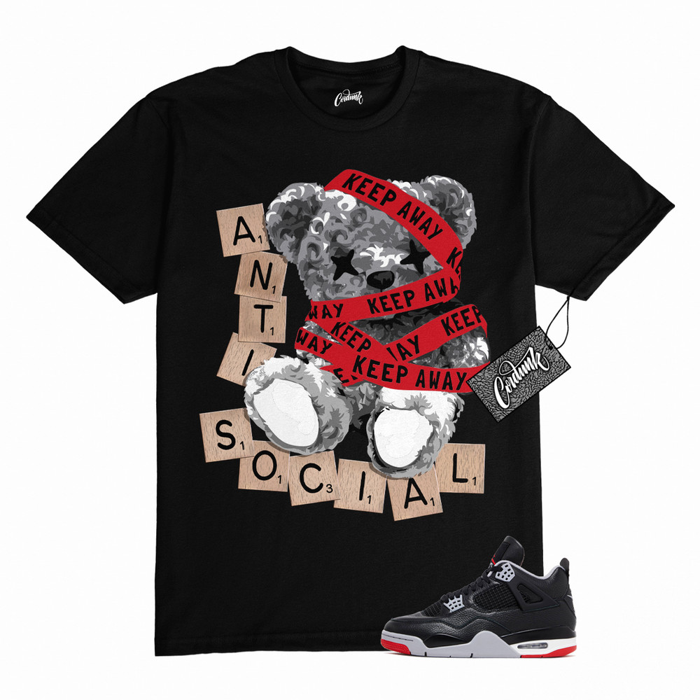 4 Bred Reimagined Cement Grey Varsity Red Summit White Shirt Match ANTI Jordan