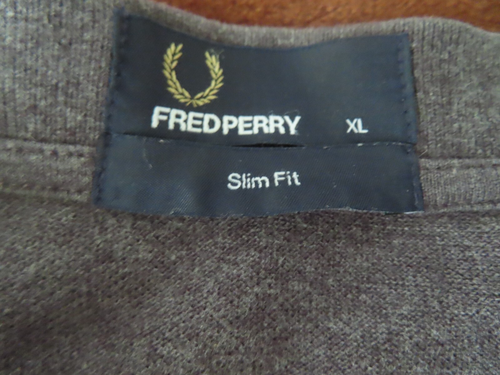 Fred Perry M3600 slim fit S/S Twin Tipped Polo Shirt grey blue yellow Large gallery