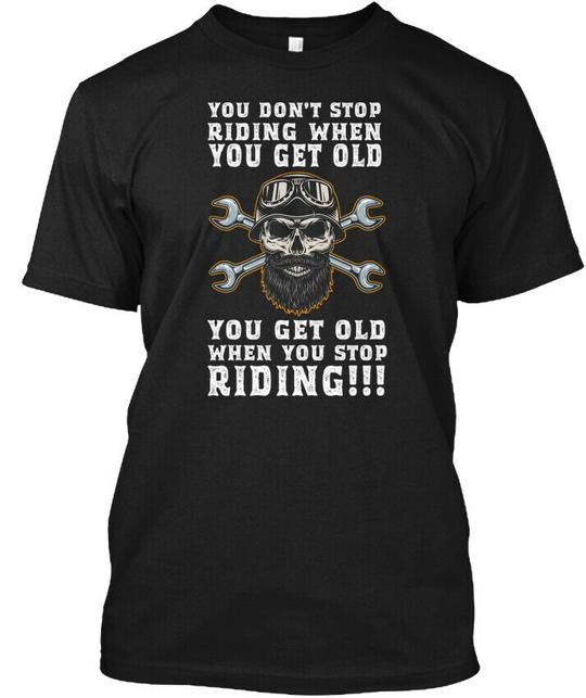 Biker T-Shirt Made in the USA Size S to 5XL