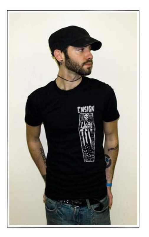 Ensign Coffin Hardcore Punk Band Vintage Rock T-Shirt