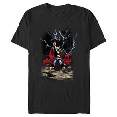 Men’s Marvel Thor Mighty Lightning Poster Graphic T-Shirt