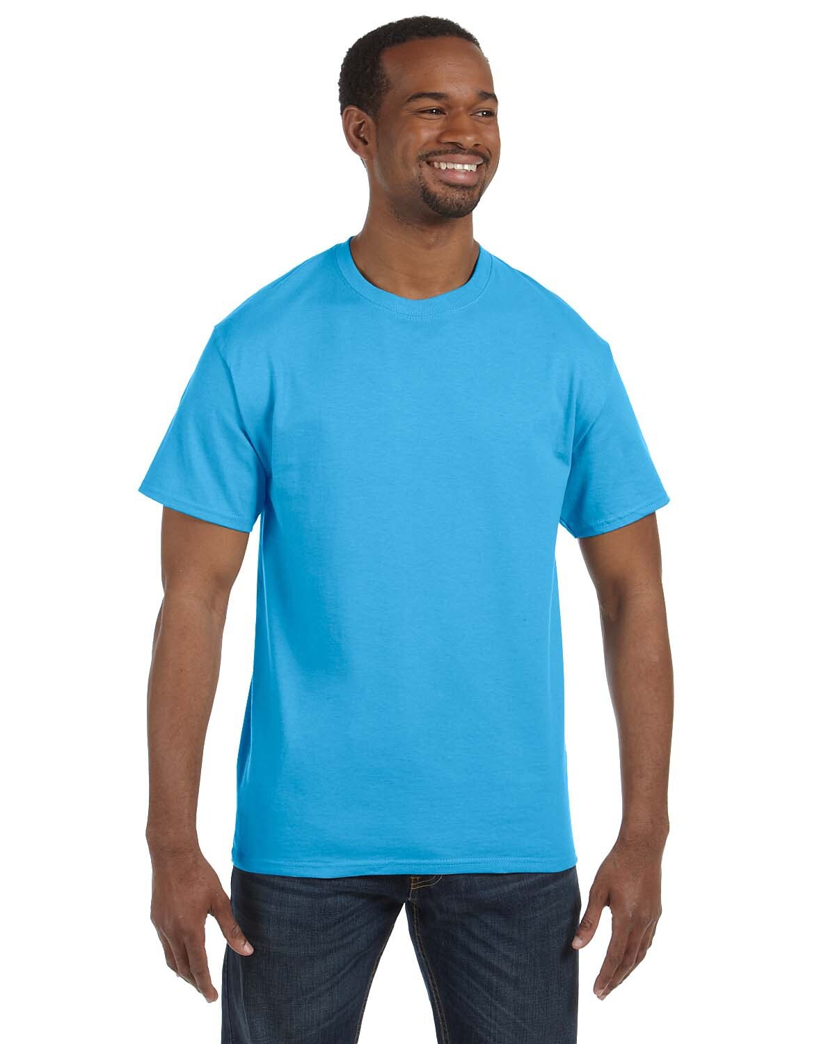 Hanes Mens 100% Cotton Authentic-T T-Shirt Crew Neck T Shirt - 5250T S-2XL gallery