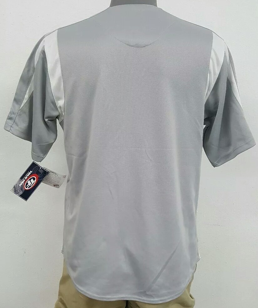 True Fan MLB Genuine Merch Chicago Cubs Grey Men's Jersey Shirt NWT L XL 2XL gallery