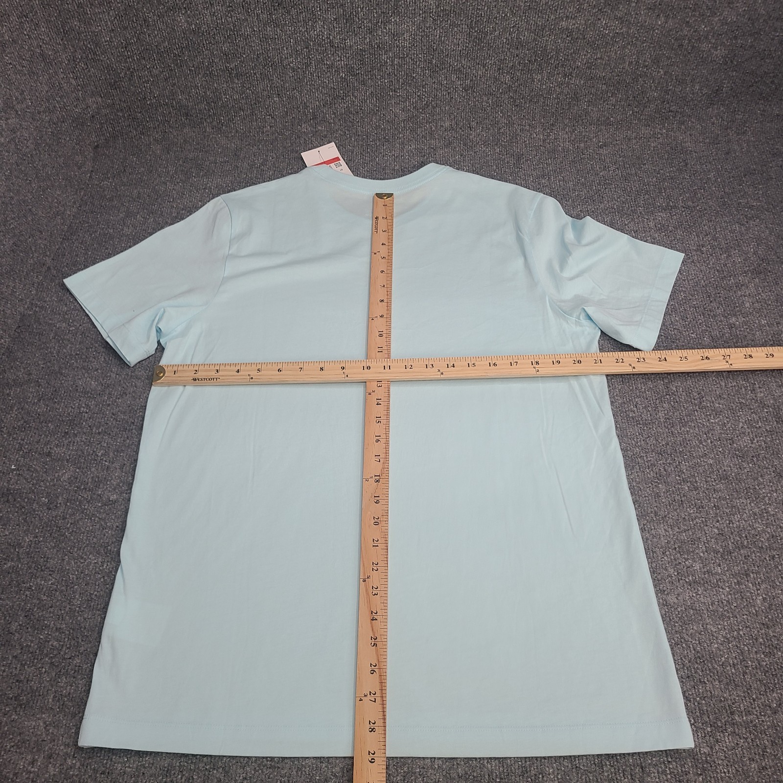 Nike Shirt Mens Large Sky Light Blue Swoosh Graphic Sportswear Cotton New Tee 44 gallery