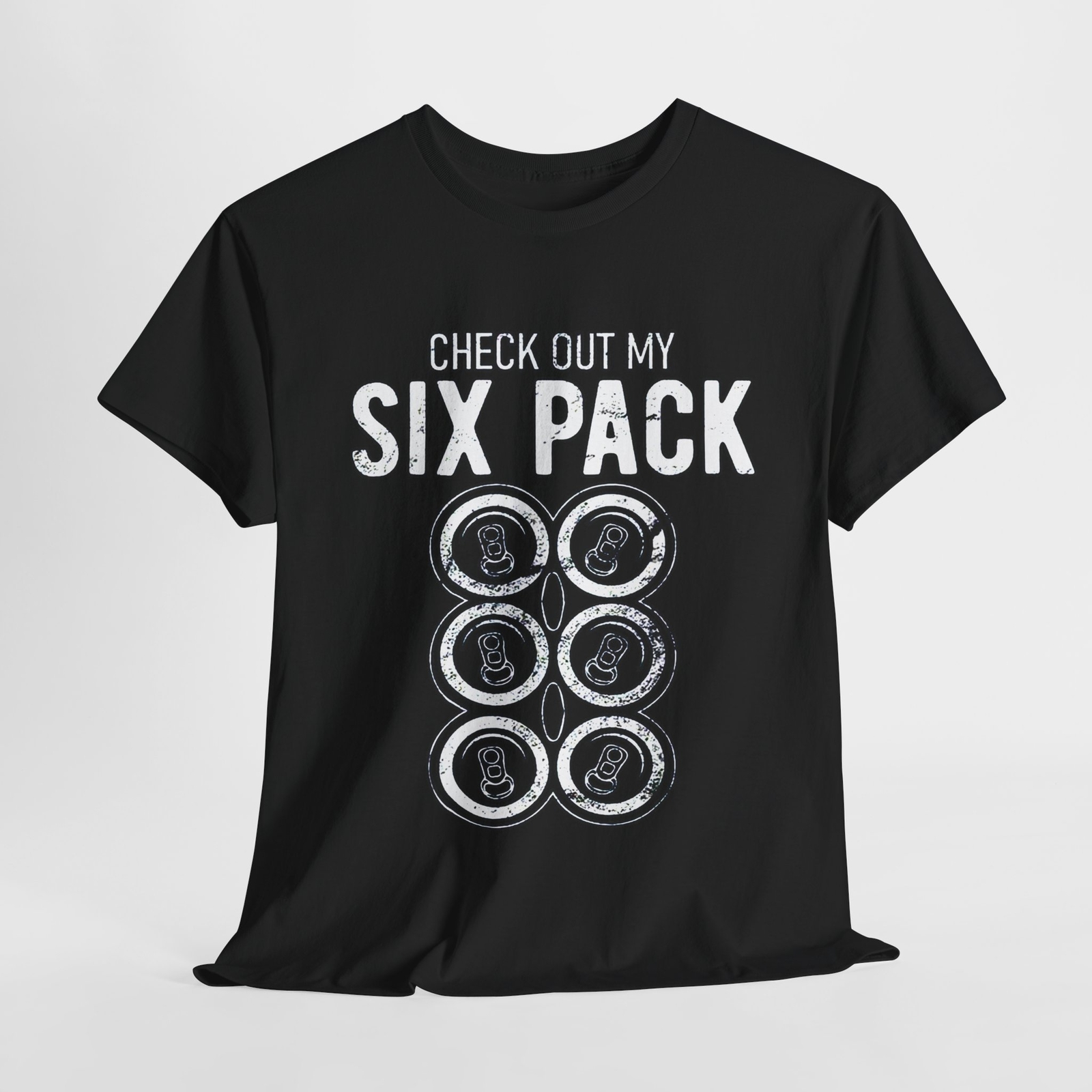 Funny Six Pack Graphic Tee, Humor T-Shirt for Beer Lovers, Gag Gift, Party Top,