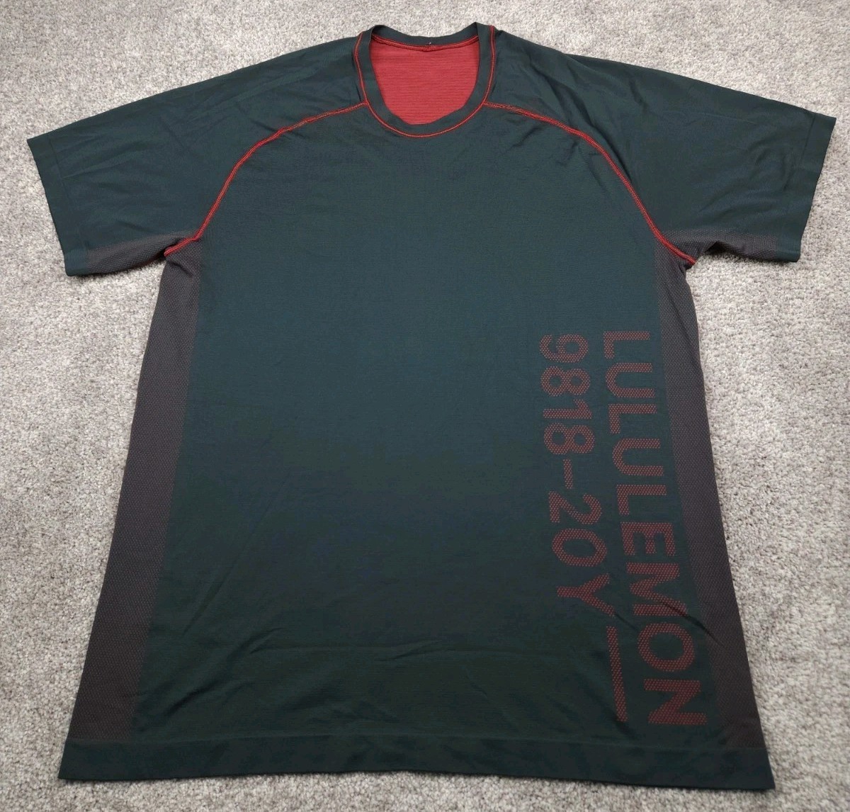 Lululemon T Shirt Mens Extra Large Grey Metal Vent Tech Tee 20Y Limited Edition