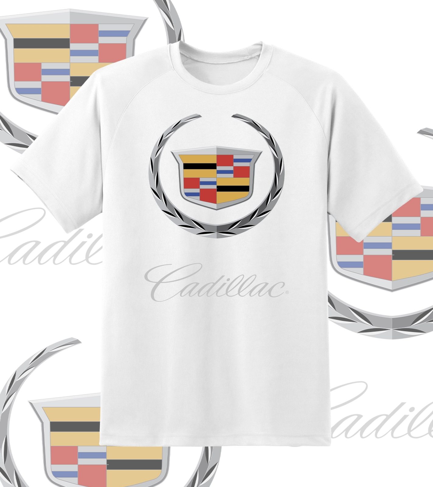 Cadillac Crest Logo shirt 6 Sizes Youth Med- Adult 6XL! Fast Ship! gallery