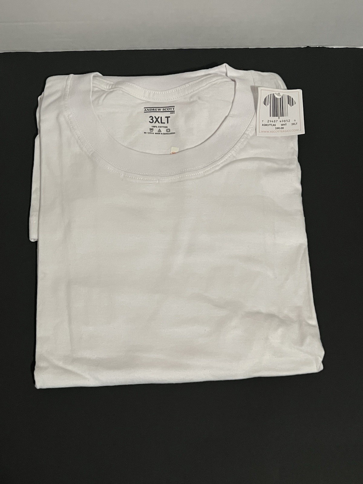 Men's Basics White T-Shirt XXXLT gallery
