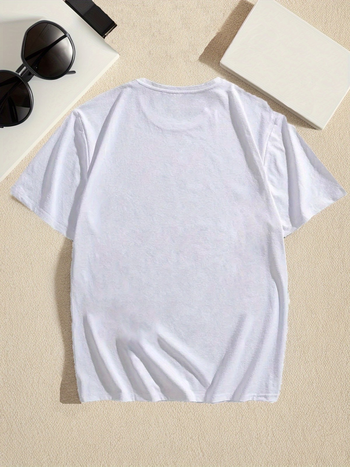 180g T-shirt Mens Casual Comfy Crew Neck - Soft Slight Stretch Polyester Fa gallery