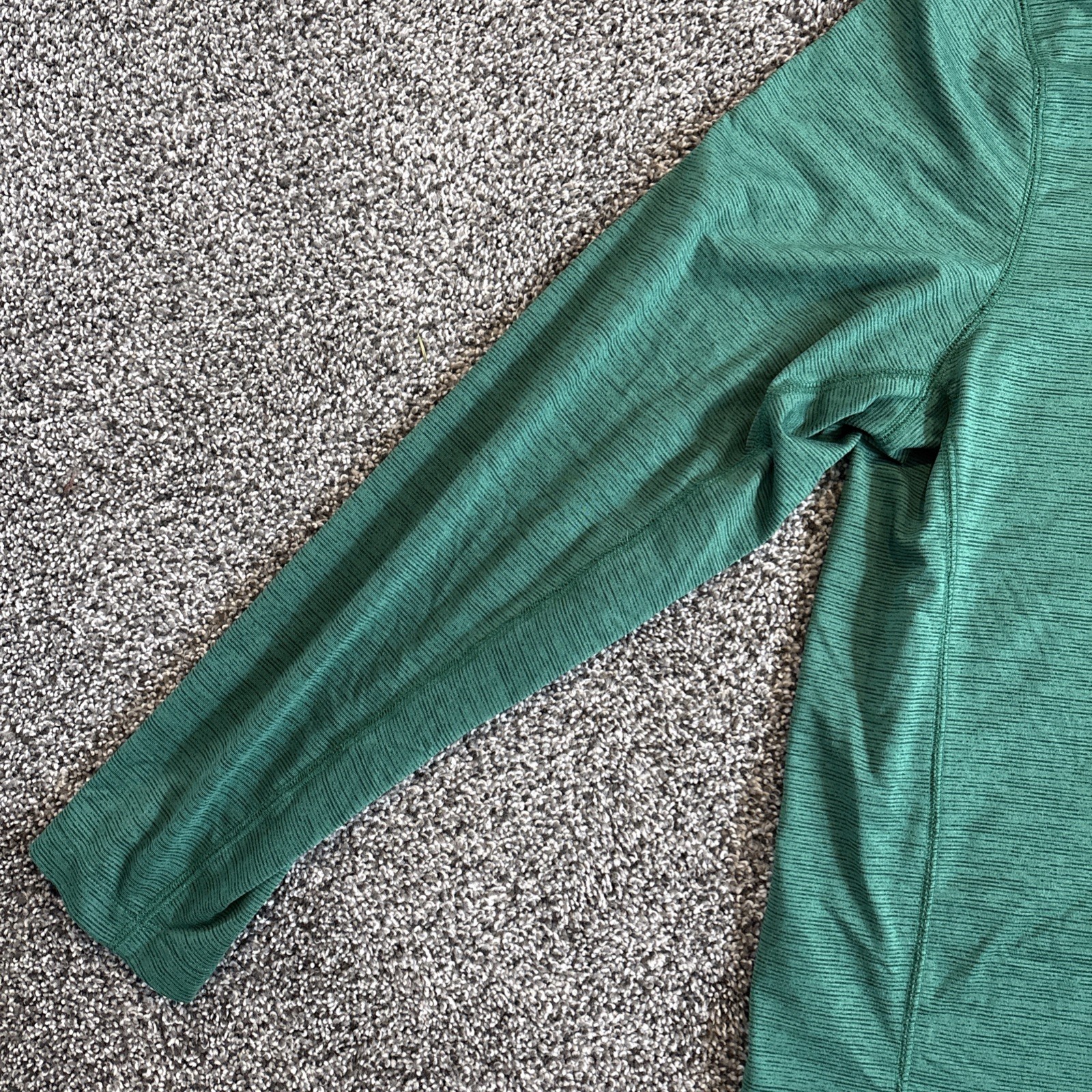 DSG Men's Quarter 1/4 Zip Pullover Long Sleeve Shirt Size Large Green Stretch gallery