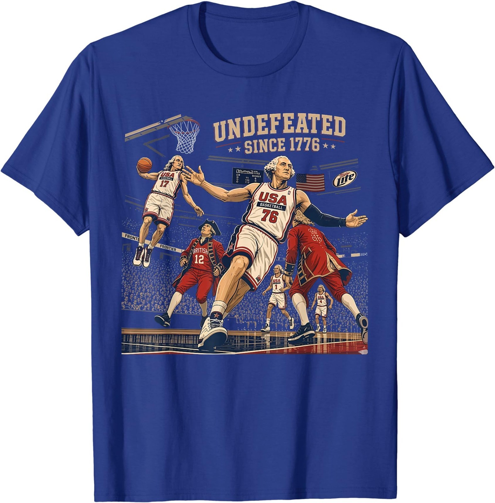 Undefeated Since 1776 America 4th of July Independence Day T-Shirt gallery