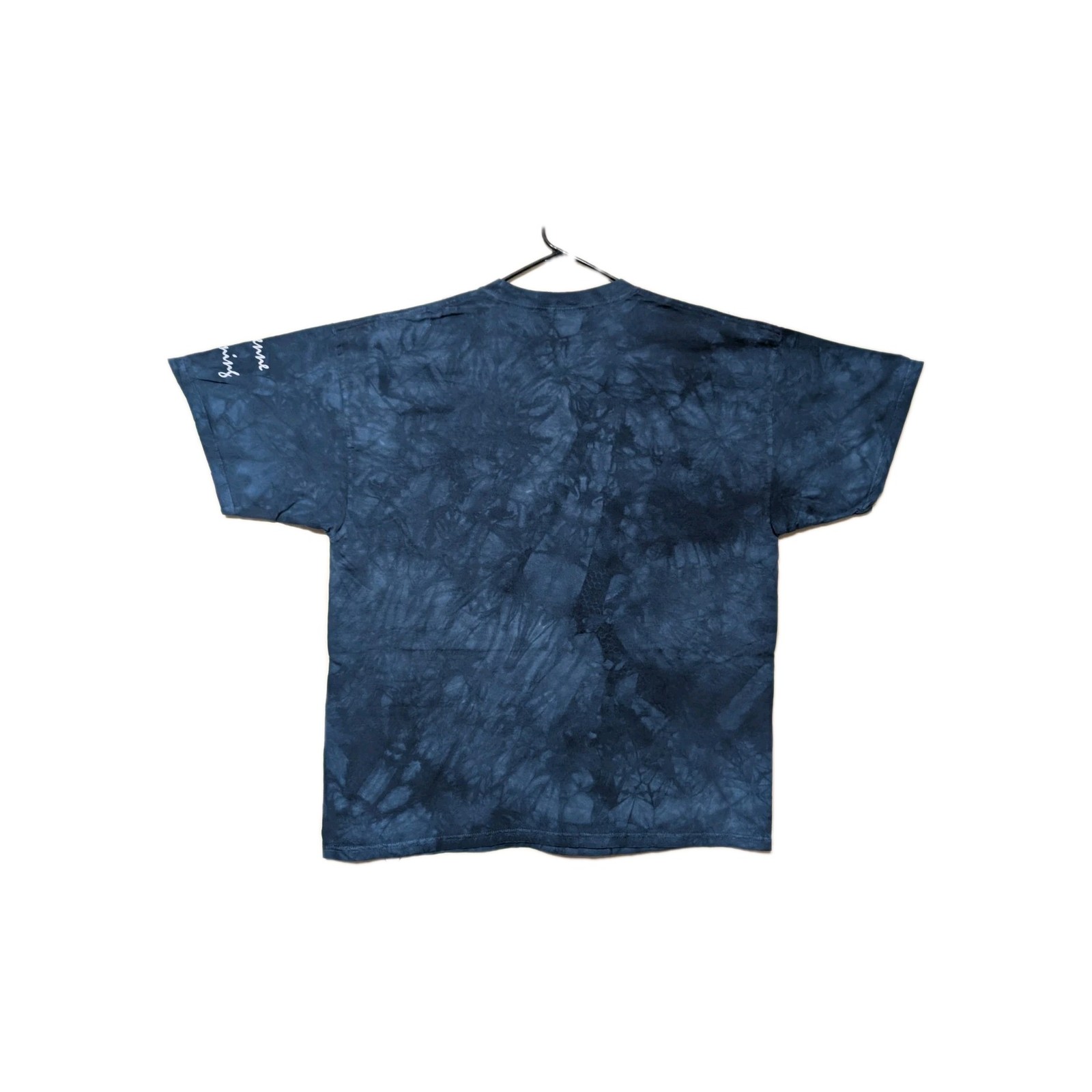 The Mountain Mens T-shirt Vintage 2004 Blue "Mountain Wolf" Leather Tag XL #6101 gallery