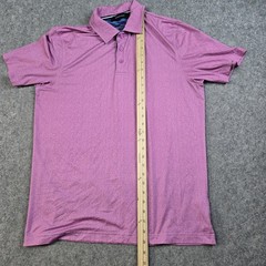 Bugatchi Polo Shirt Mens Small Pink Golf Performance Collared Short Sleeve