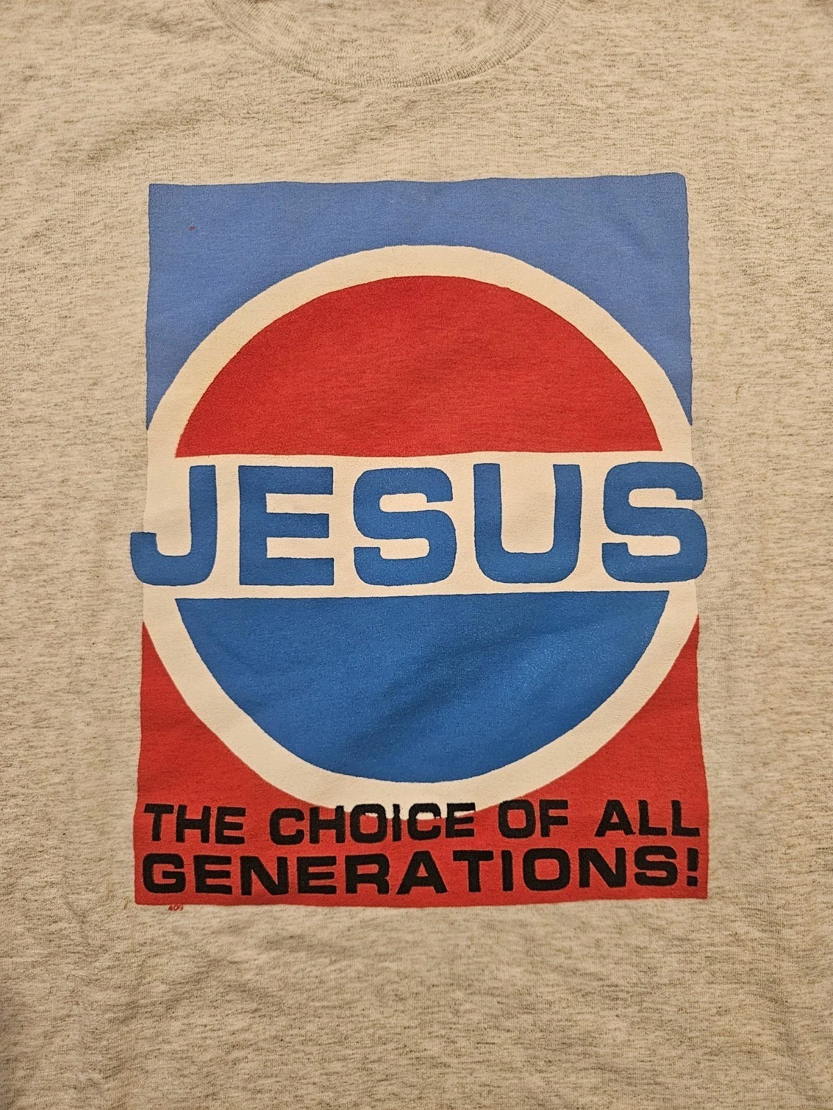 Rare! Vintage BEST Single Stitch BEST Religious Jesus Tshirt Pepsi-The Choice... gallery