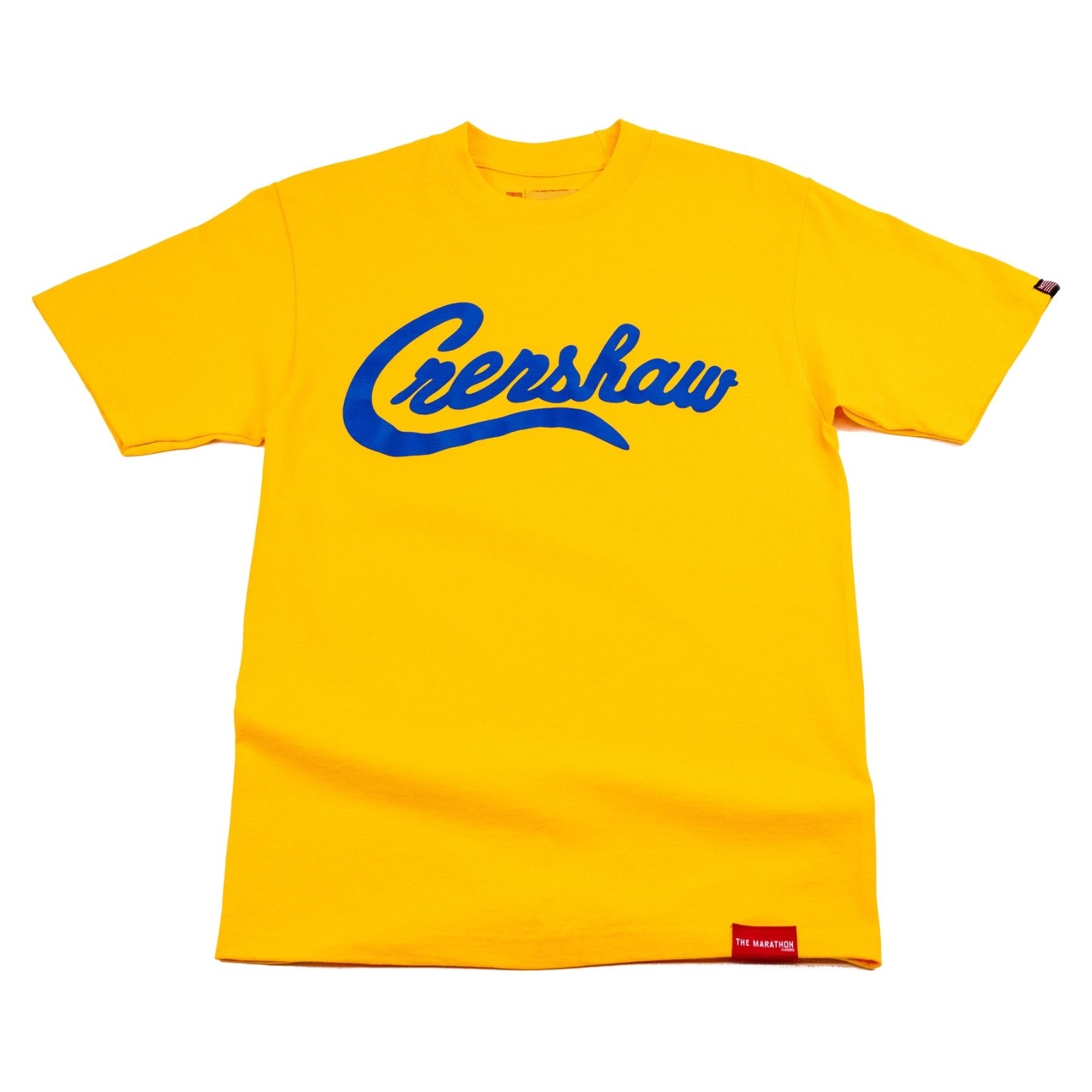 NEW The Marathon Clothing Men’s T-Shirt Limited Edition Crenshaw Tee GOLD/ROYAL