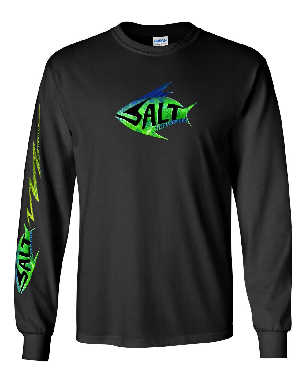 Salt Addiction Saltwater Dolphin Fishing Long Sleeve T Shirt Mahi Mahi gallery